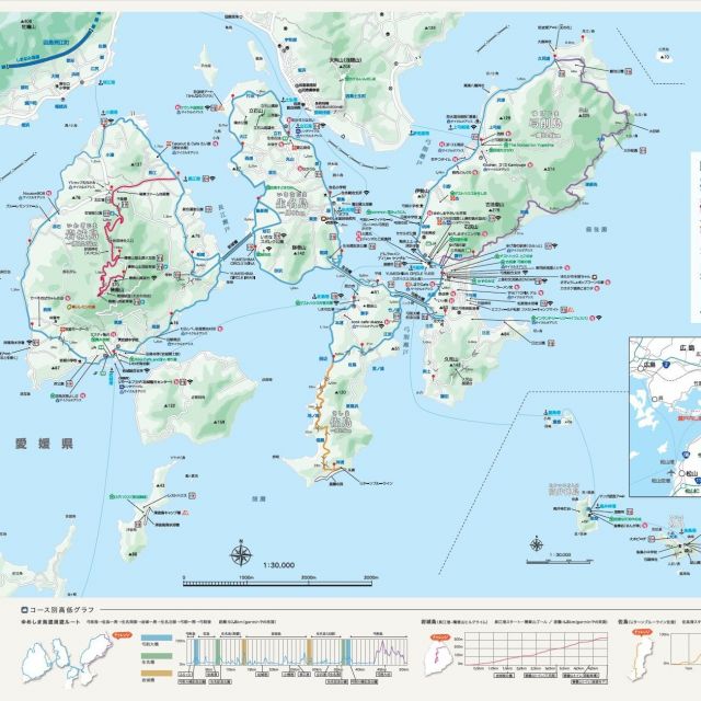 ゆめしま海道〜上島町〜サイクリングマップ